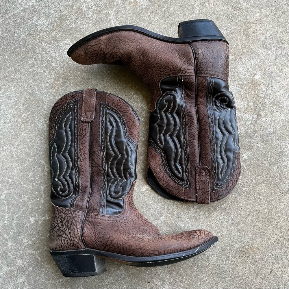 Texas Boot Company Brown Leather Western Boots Men’s Size 12 D